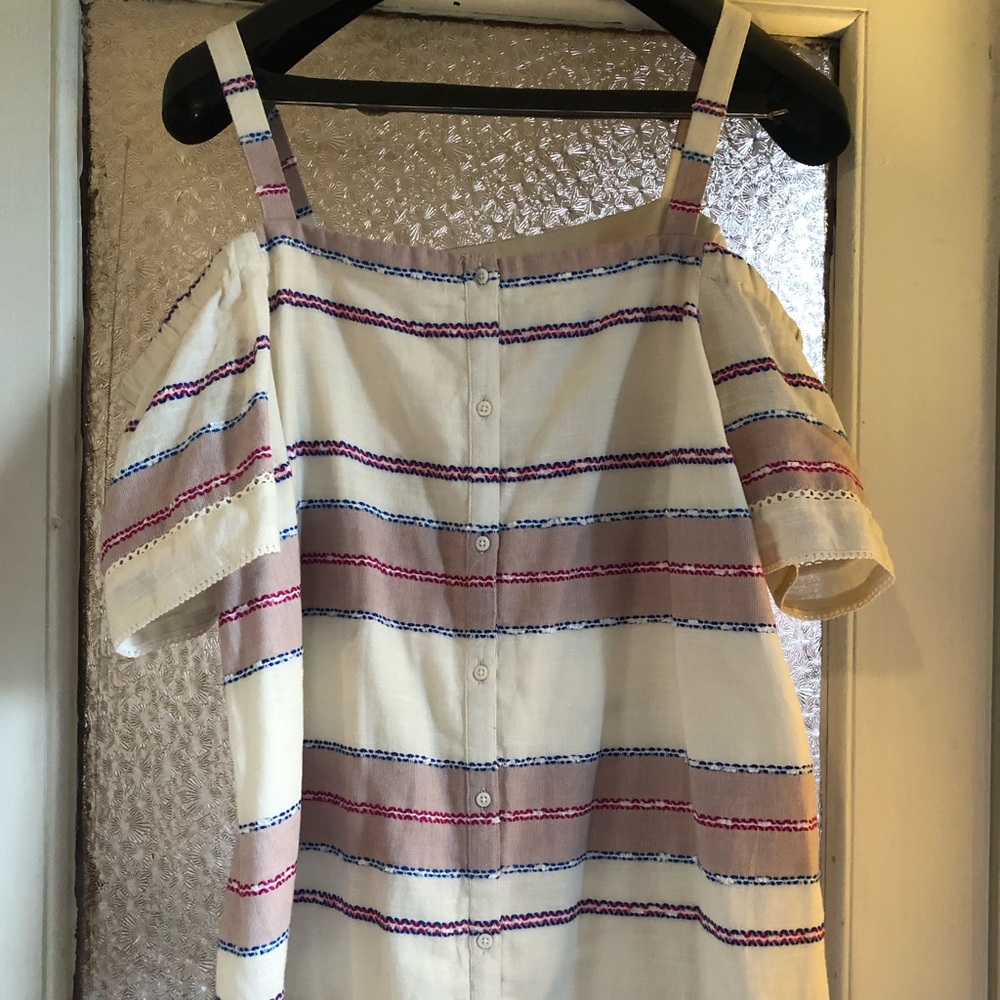 New Pea in the Pod Maternity cold shoulder shirt